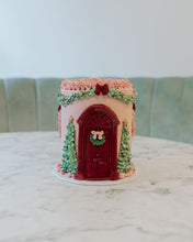 Load image into Gallery viewer, Little Christmas Cottage Cake
