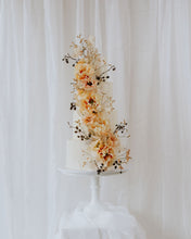 Load image into Gallery viewer, Cascading floral cake (multi-tier)