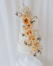 Load image into Gallery viewer, Cascading floral cake (multi-tier)