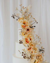 Load image into Gallery viewer, Cascading floral cake (multi-tier)