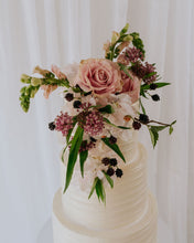 Load image into Gallery viewer, Textured Floral Cake (multi-tier)