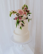 Load image into Gallery viewer, Textured Floral Cake (multi-tier)