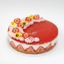 Load image into Gallery viewer, Strawberry &amp; Elderflower Cheesecake