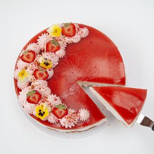 Strawberry & Elderflower Cheesecake